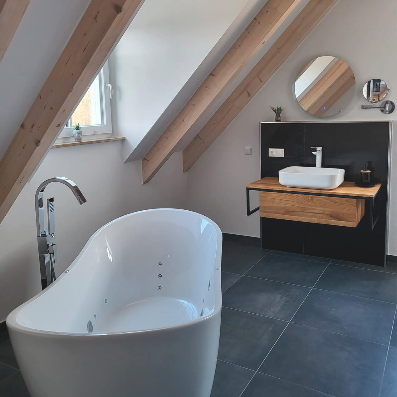 GutMichel - Ferienhaus 1 - Bad
